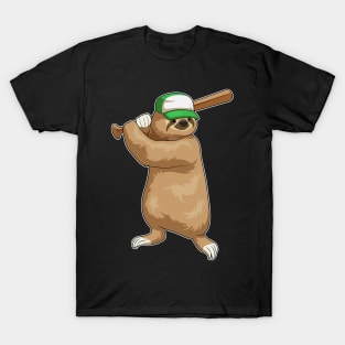 Sloth Baseball Baseball bat T-Shirt